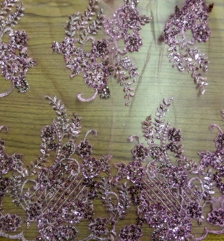 11.Mauve Beaded Lace SP